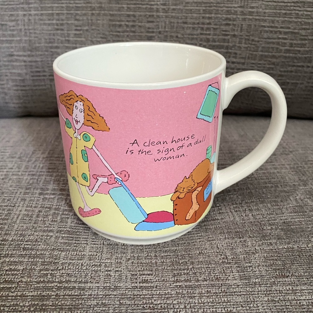 Vtg Carlton Cards cartoon mug byTony Griego
